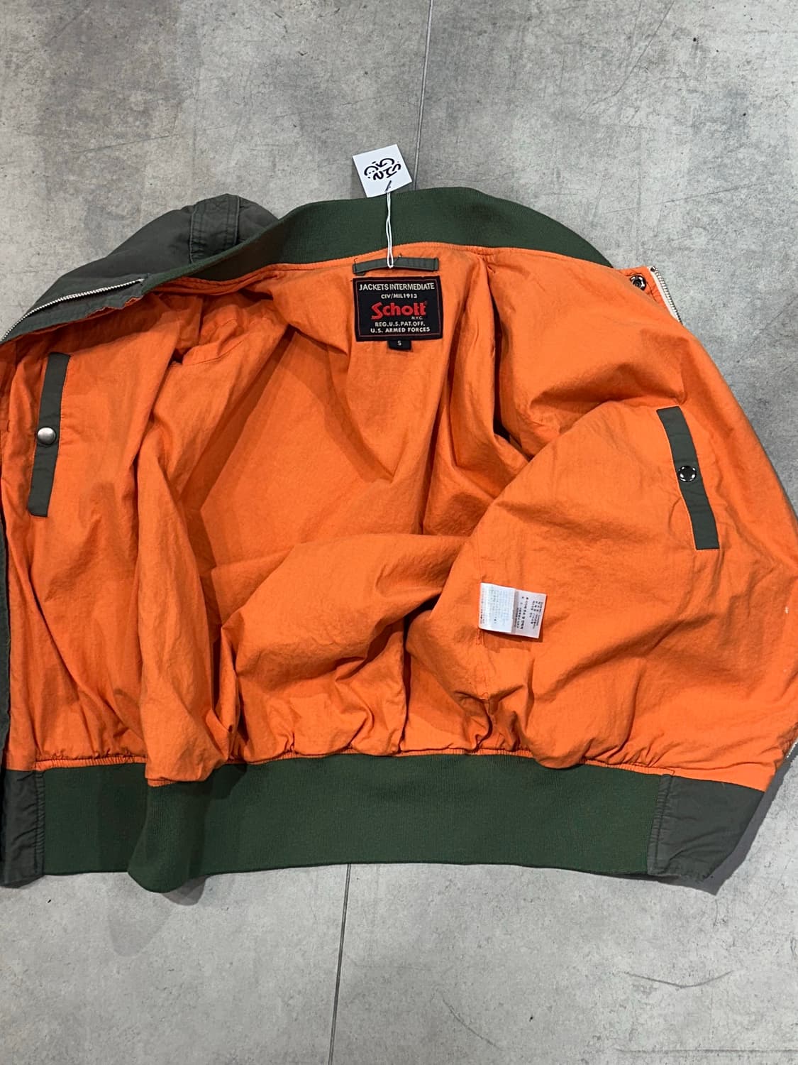 쇼트 Ma-1 schott 점퍼 자켓 상품이미지5