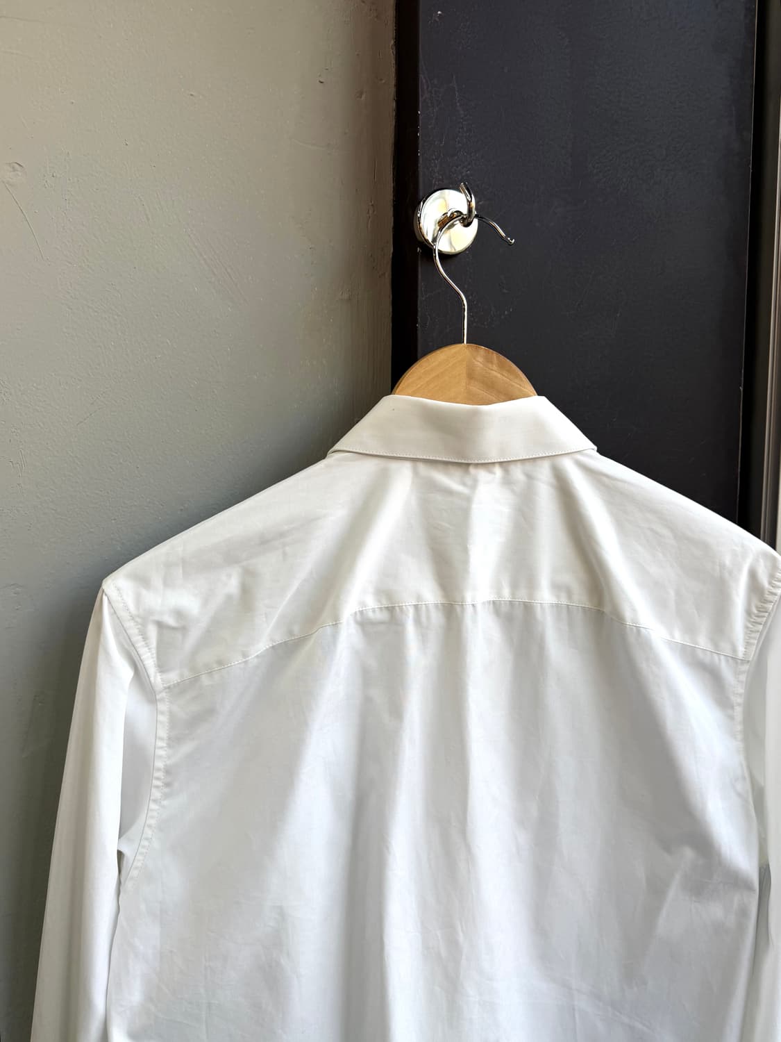 38/ 생로랑 코튼 포플린 화이트 셔츠 (새상품) 상품이미지9