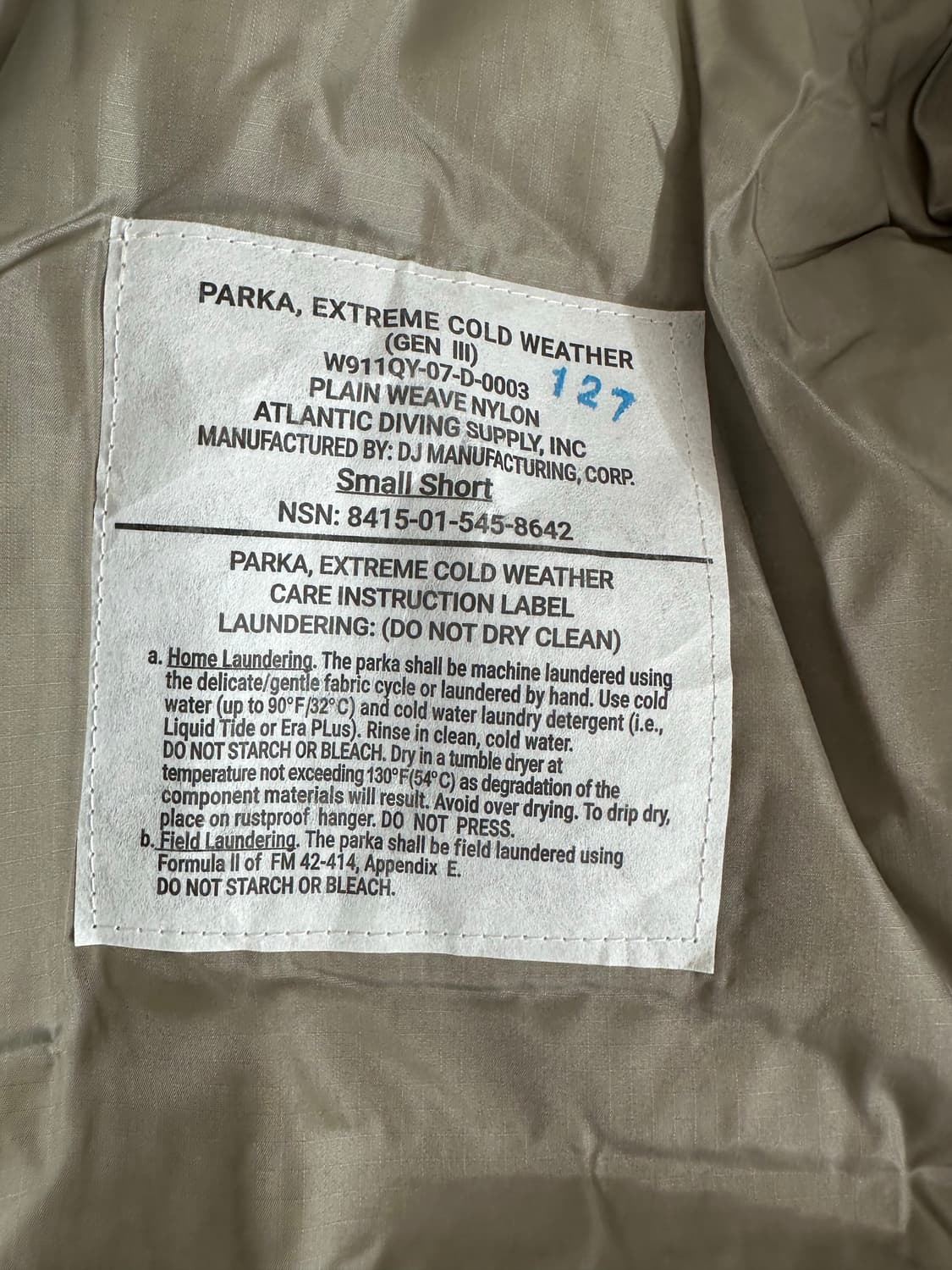 미군 프리마로프트 레벨7 ecwcs gen3 점퍼 상품이미지4