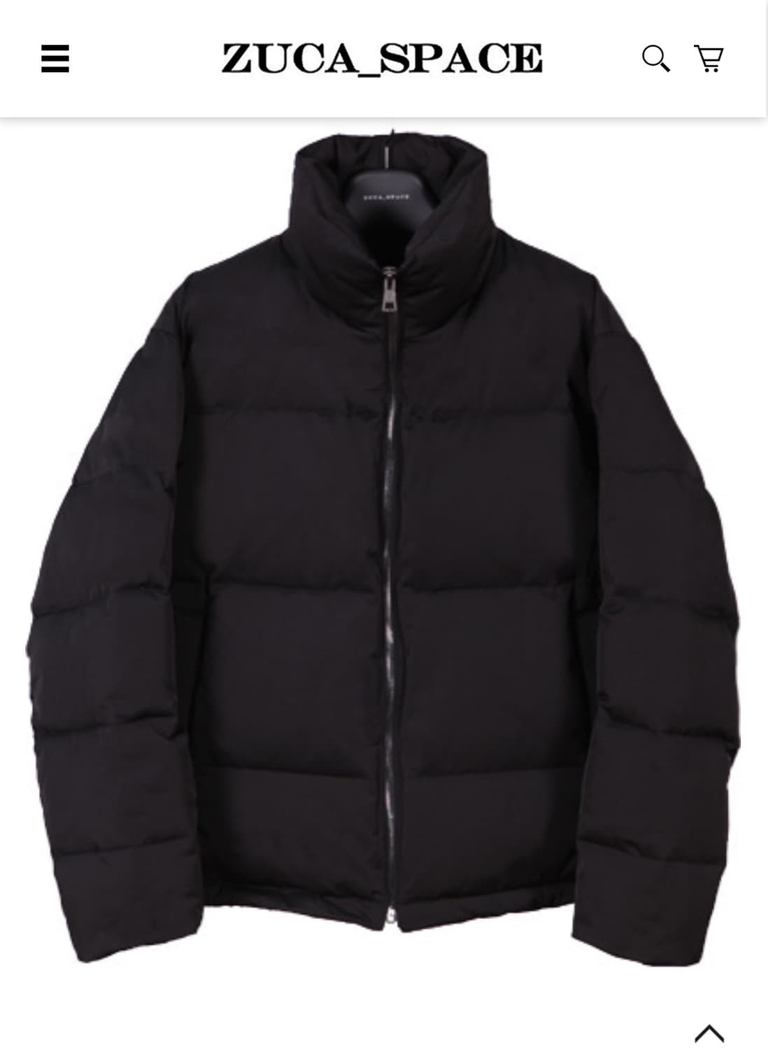 주카 스페이스 오리지널 구스다운 숏 패딩 상품이미지4