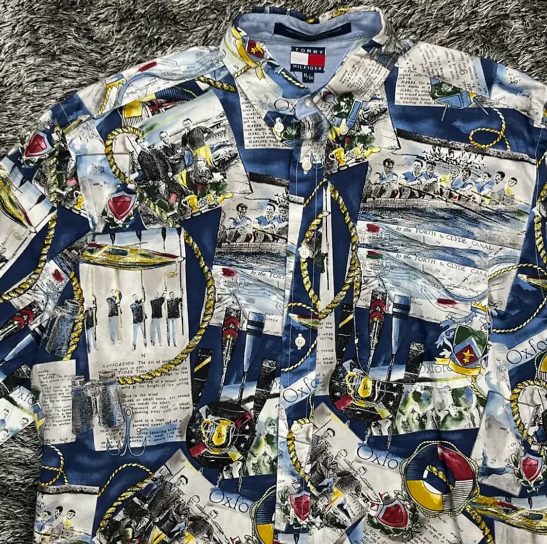 타미힐피거 남성 프린팅 셔츠 (XL) 상품이미지2