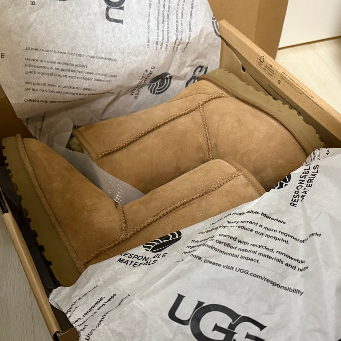 UGG 어그 Classic Short II 클래식 숏(체스트넛/7사이즈) 상품이미지5