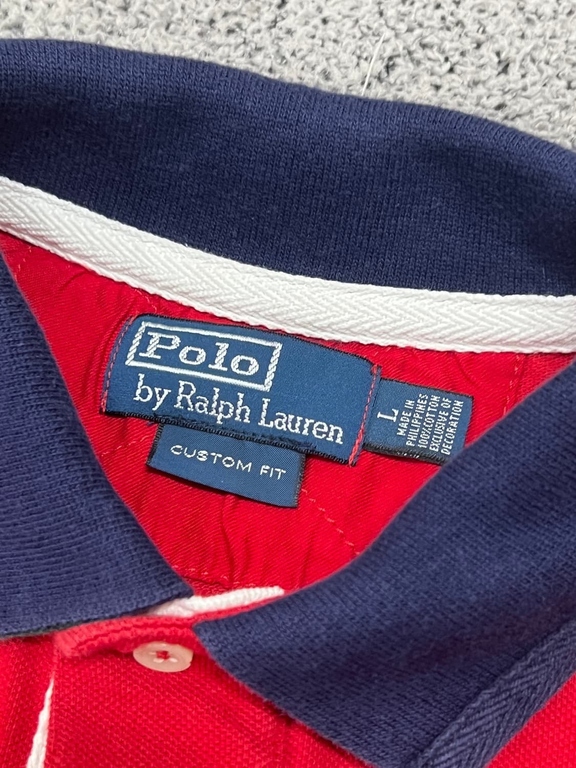 (L) 폴로 랄프로렌 아카이브 빅포니 아이코닉 카라 티 상품이미지4