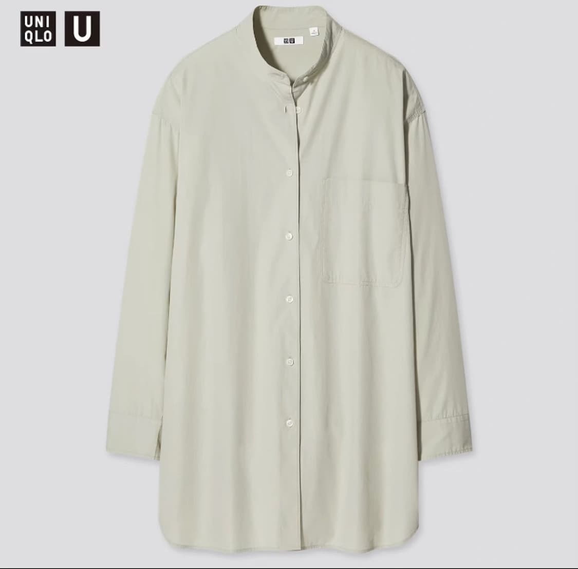 (남여) 유니클로 U 르메르 셔츠 스탠드 밴드 차이나 카라 상품이미지2
