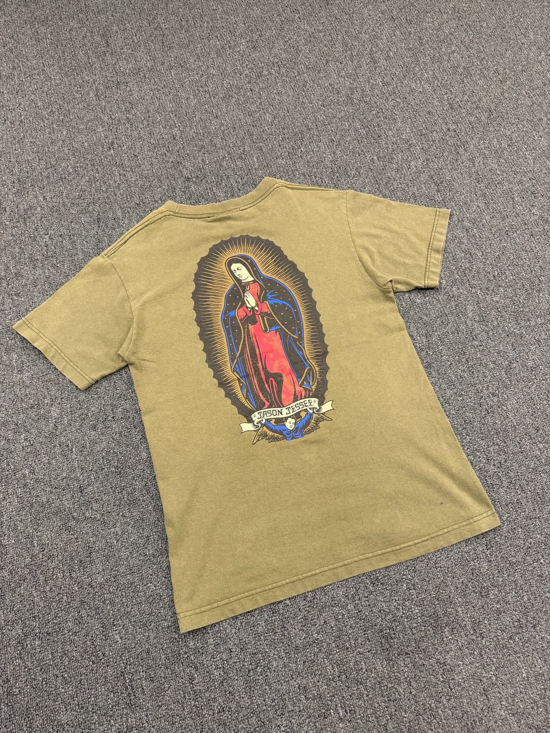 OS) 산타 크루즈 빈티지 pray for me 프린팅 반팔 티셔츠 상품이미지4