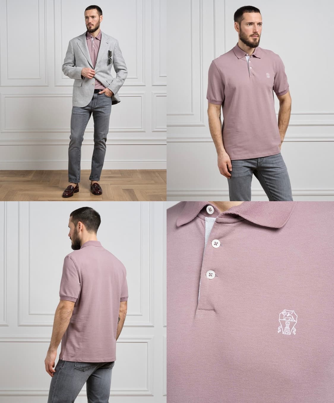 브루넬로 쿠치넬리 / 로고 폴로 셔츠 / XXL (107 이상) 새상품 상품이미지4