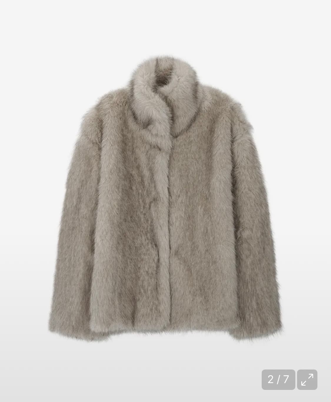 애즈온 비비퍼 BIBI FUR JACKET / IVORY 상품이미지1