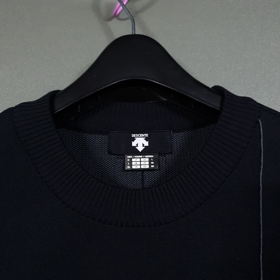 XL (105) 데상트 신형 20ss 듀얼리스 아모사 니트 스웨터 블랙 상품이미지8