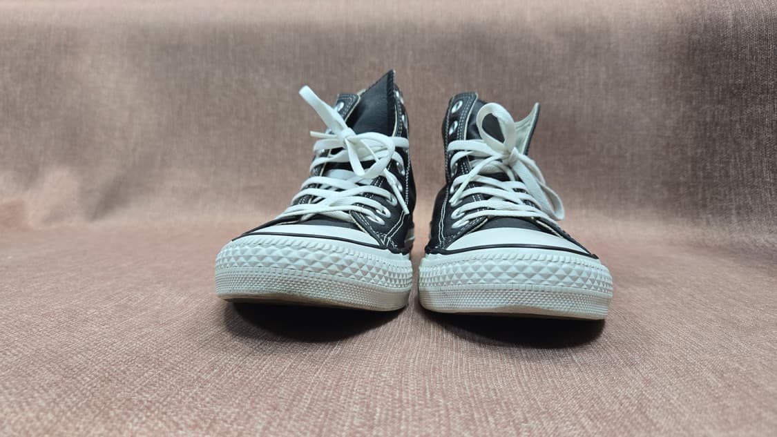 컨버스 250mm- 척테일러 올스타 가죽 하이 블랙 2 상품이미지3