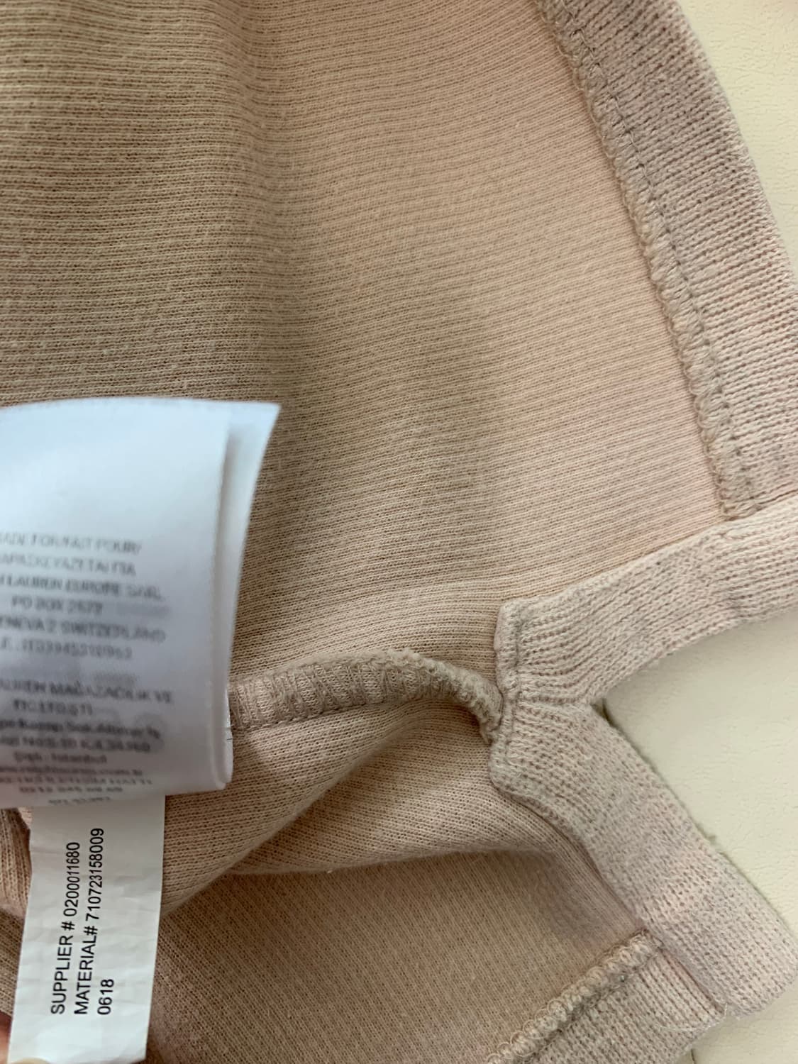 폴로 랄프로렌 오트밀 반집업 니트 상품이미지4