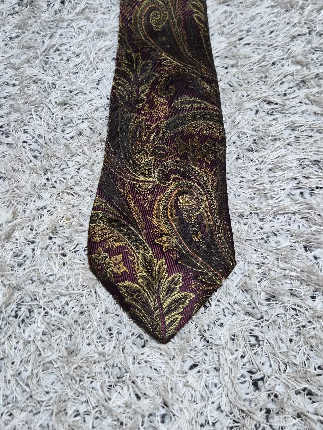 버버리Burberry 페이즐리 패턴 넥타이 Free - N56 상품이미지2