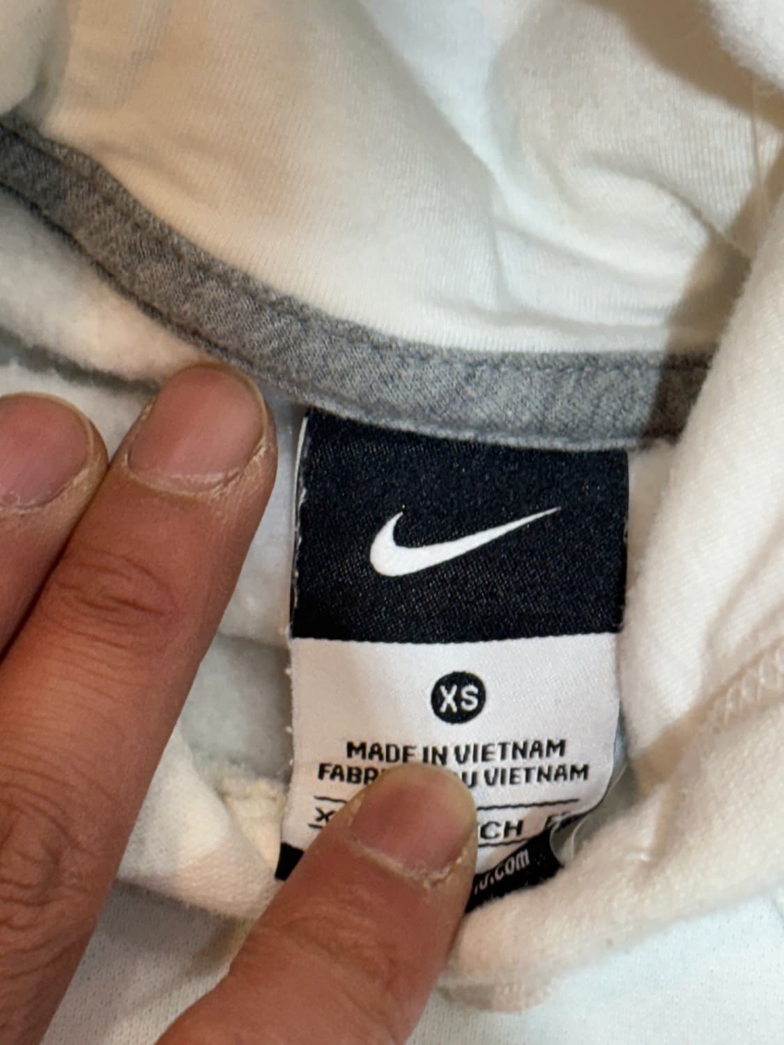 나이키 후드티 화이트 XS사이즈 상품이미지5