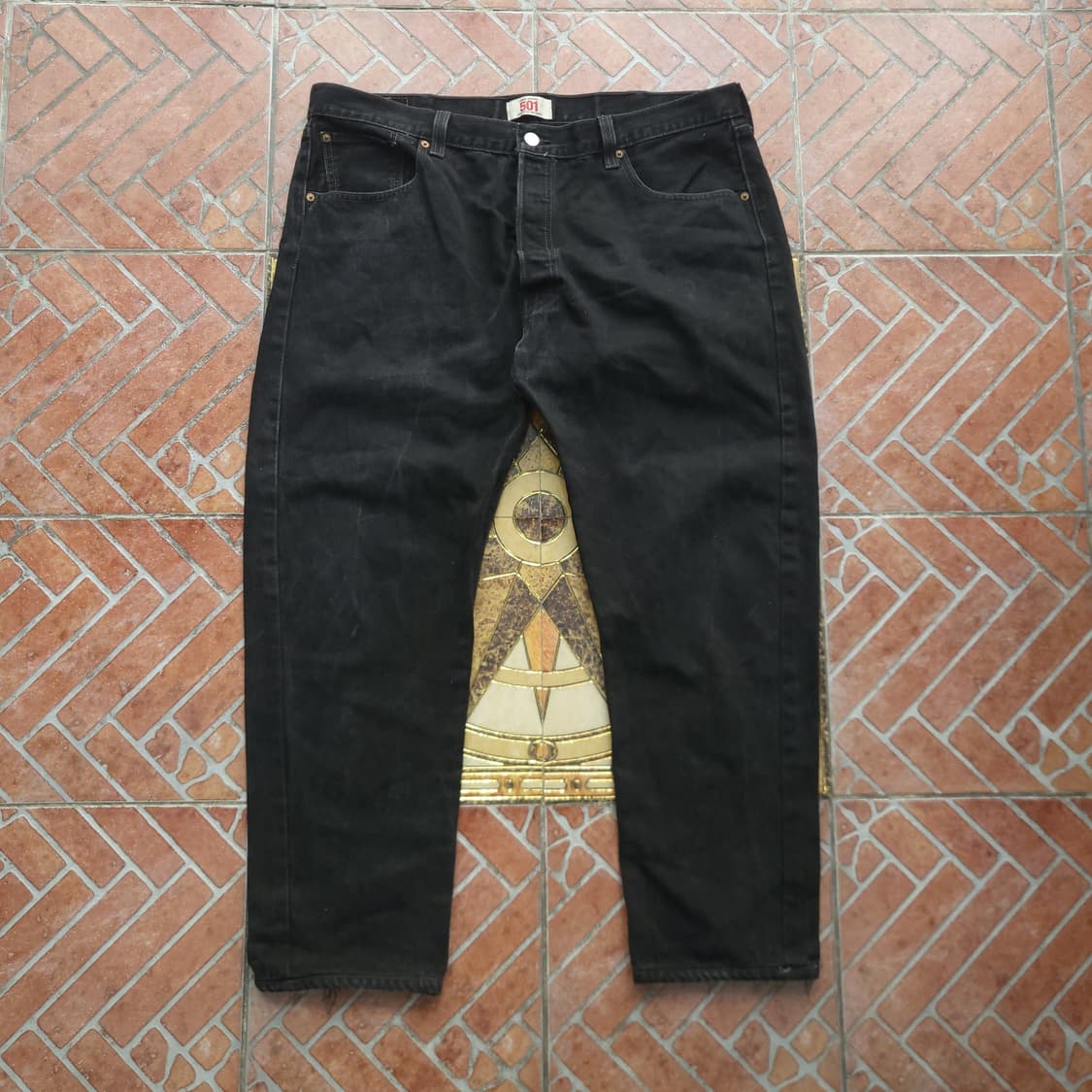 빈티지 리바이스 501 흑청 데님 팬츠 40/30 상품이미지1