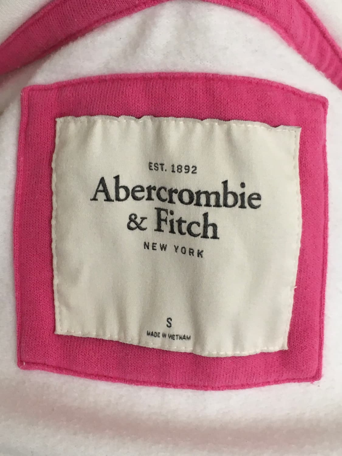 아베크롬비 y2k 화이트 후드집업 상품이미지5