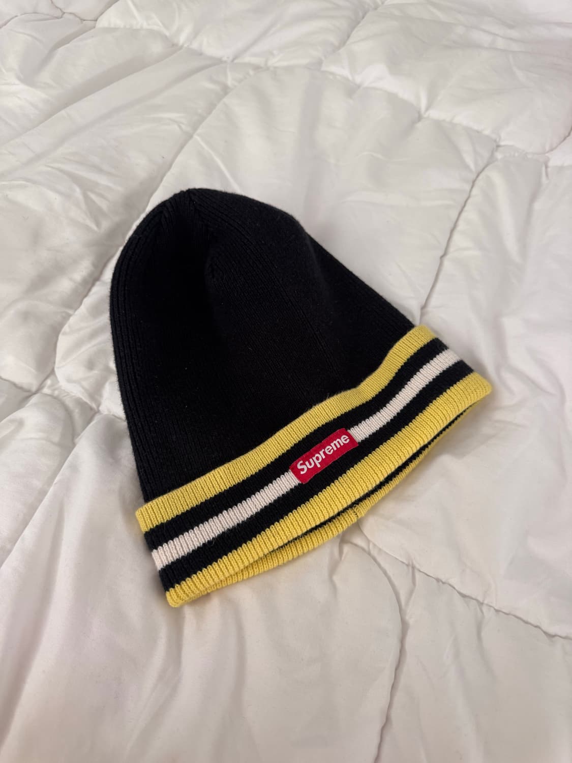 슈프림 컬러블록 스몰로고 비니 상품이미지1