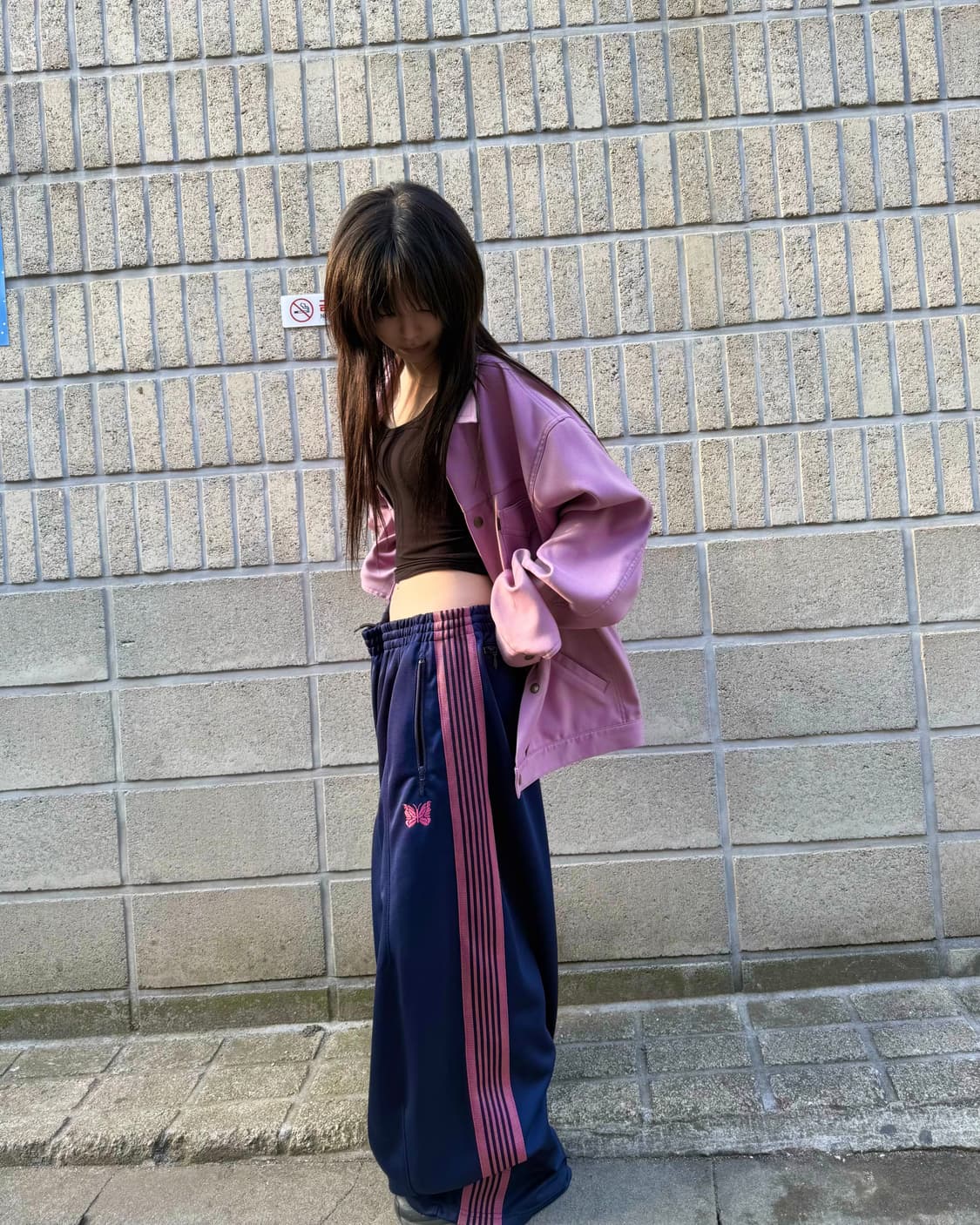 니들스 핑크&네이비 HD 트랙팬츠 상품이미지6