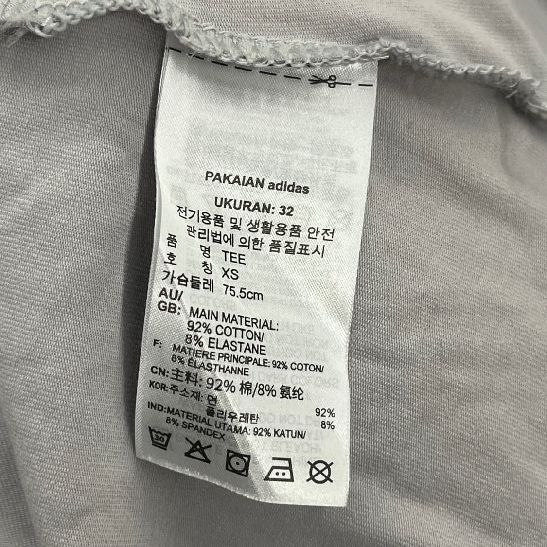 아다다스 삼선 회핑 핑크 반팔티셔츠 상품이미지6