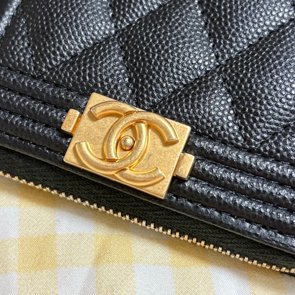 [백화점 구매] 샤넬 보이 금장 카드지갑 코인지갑 상품이미지4