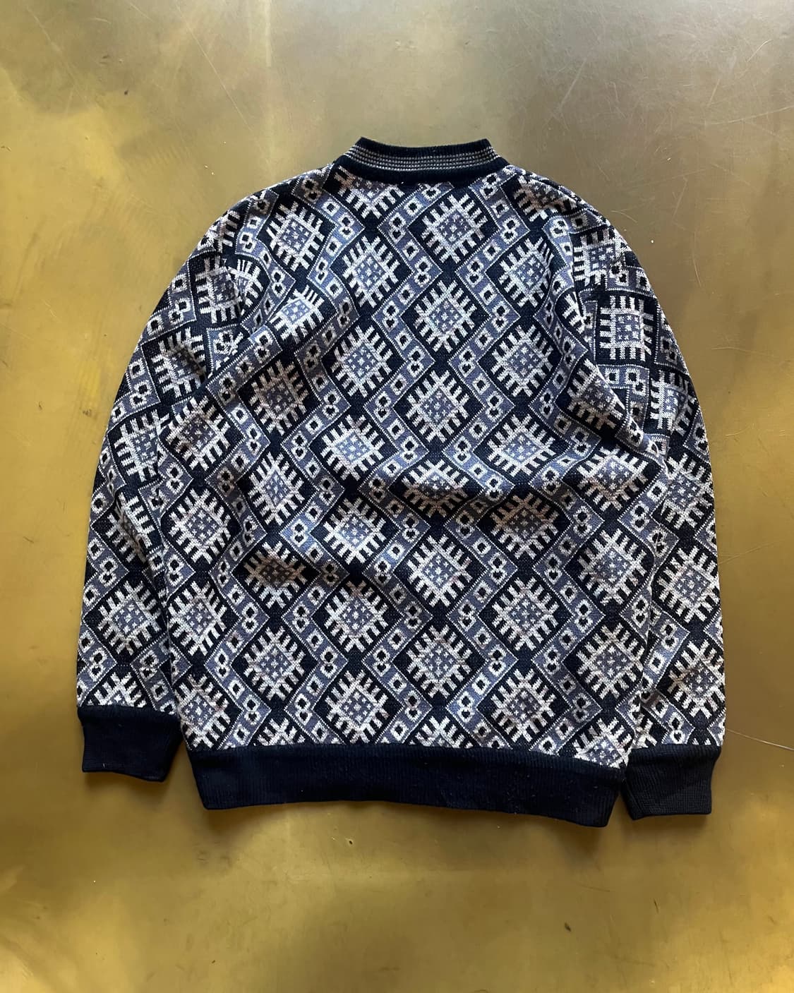 -90s Jpn Antic Pattern Old Knit Sweater 상품이미지8