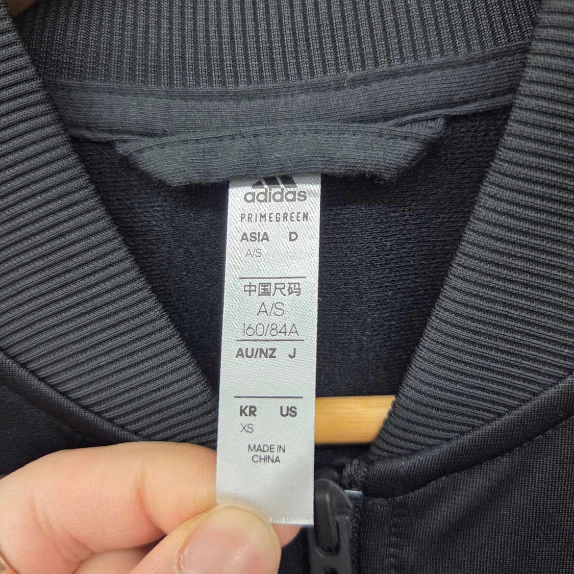 아디다스져지 삼선 트랙 자켓 블랙 여xs 상품이미지4