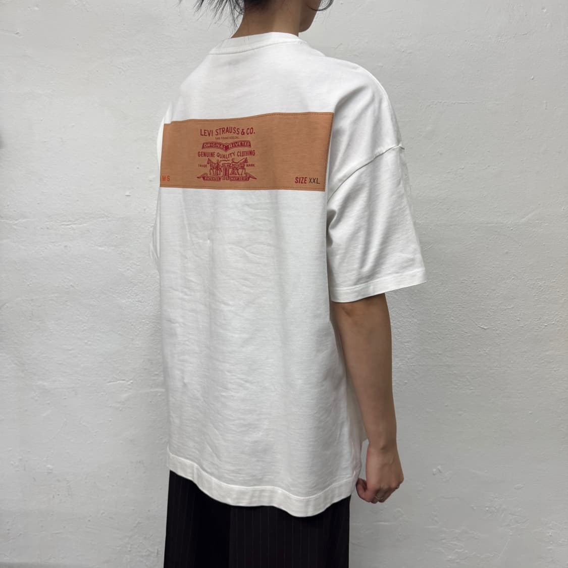 BEAMS x Levi's 캡슐컬렉션 수퍼와이드 코튼 크루넥 반팔 상품이미지2