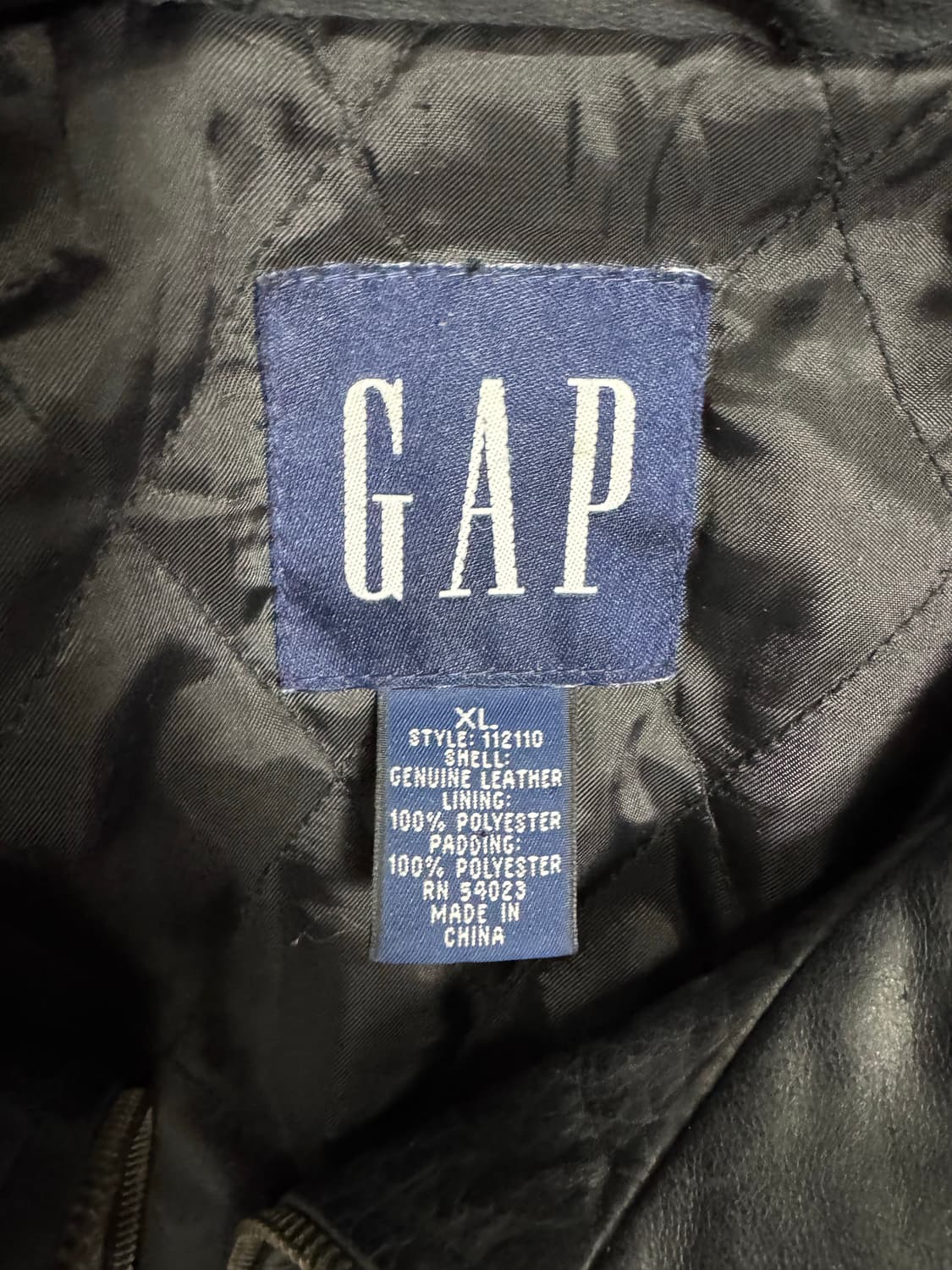 갭 하이넥 레더자켓 상품이미지3