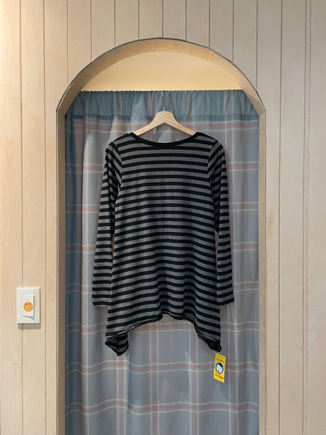 일본빈티지 언발 단가라긴팔티 상품이미지5