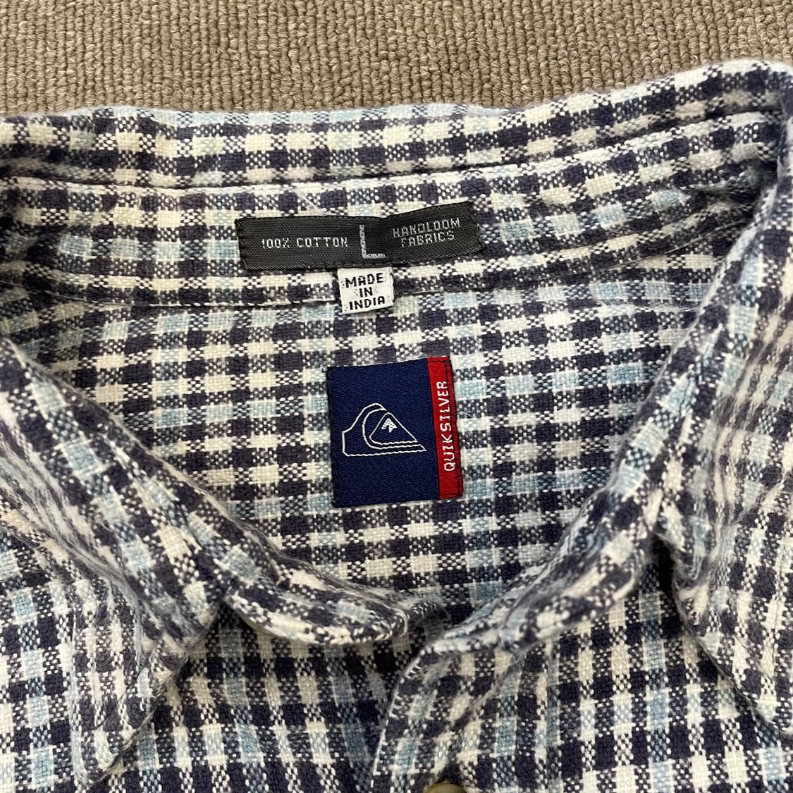 90s QUIKSILVER 퀵실버 헤비플란넬 체크 워크 셔츠  상품이미지2