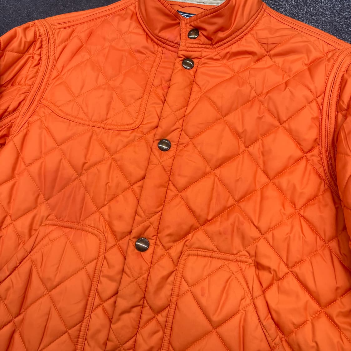 (100)폴로 랄프로렌 오렌지 퀼팅 자켓 상품이미지3
