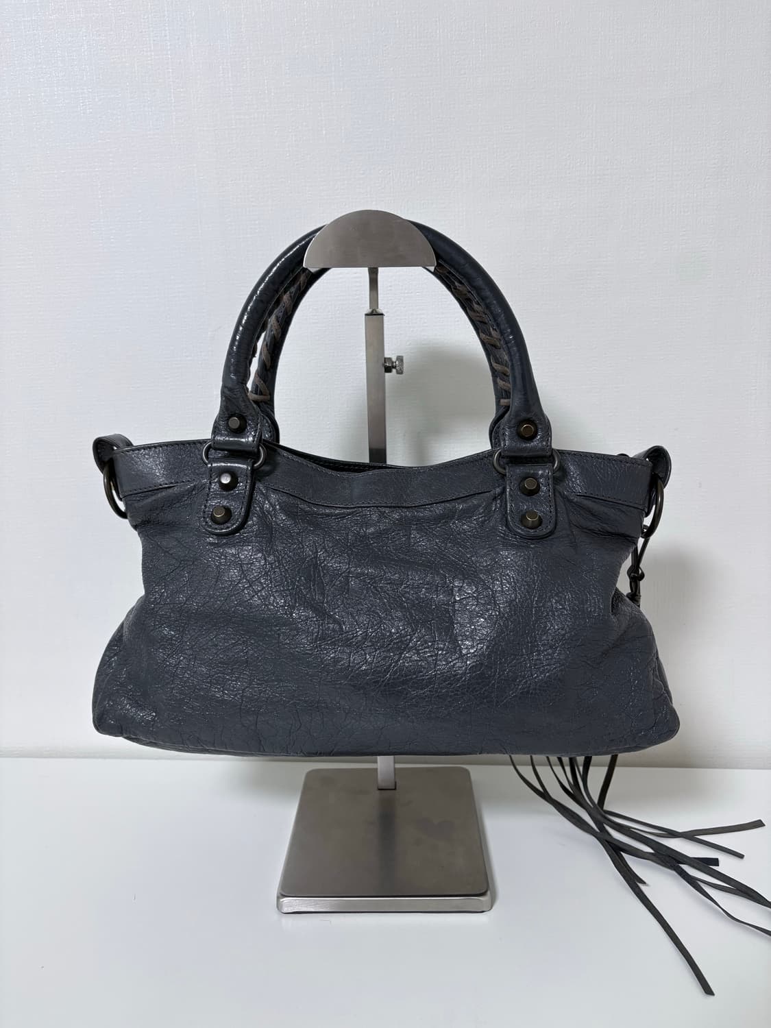 발렌시아가 퍼스트 모터백 다크그레이 상품이미지5