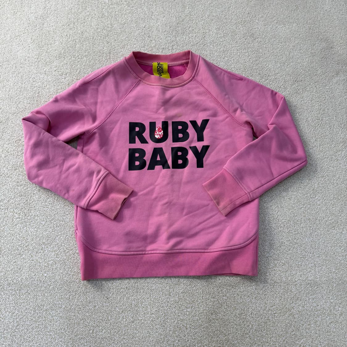 [36] 럭키슈에뜨 여성 루비베이비 핑크 맨투맨 0105T1 상품이미지1