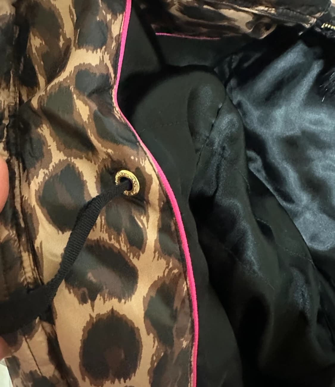 Y2k 갸루 쥬시 꾸뛰르 레오파드 패딩  상품이미지5