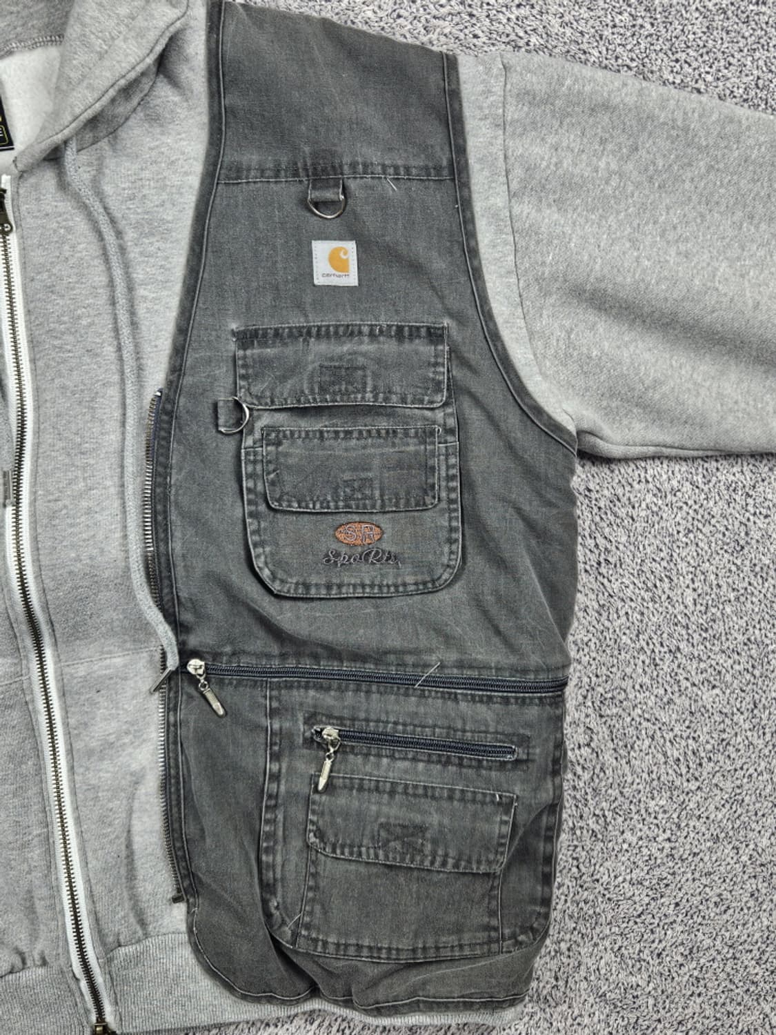 칼하트 포켓 베스트 아플리케 커스텀 후드집업 (상세설명참조) /10098 상품이미지7