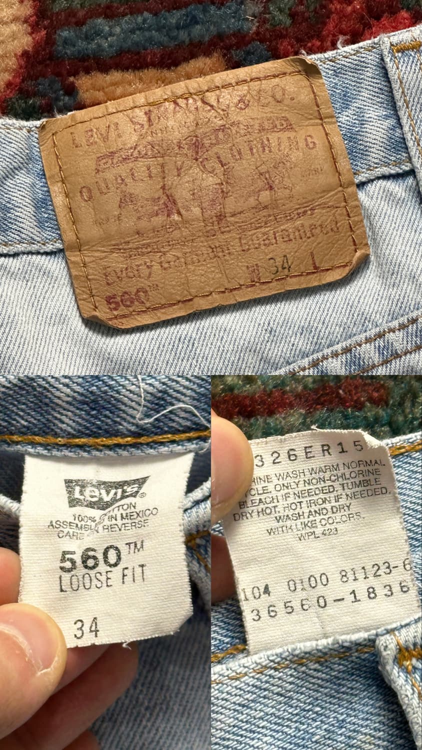 00's 리바이스 560 쇼츠 리바이스 반바지 버뮤다 팬츠 상품이미지9