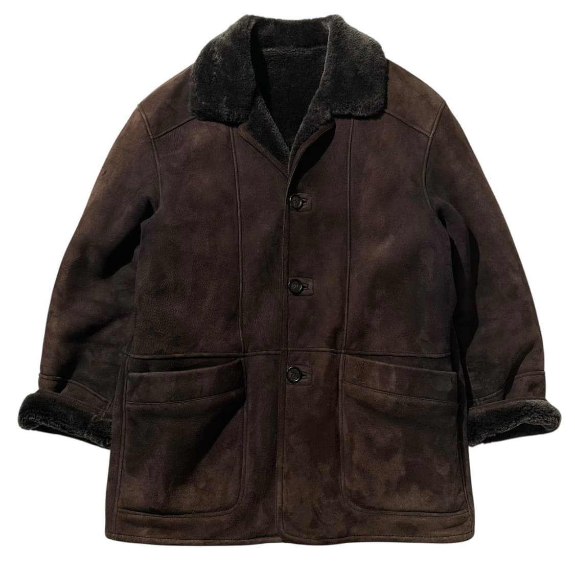 입생로랑 램스킹 시어링 싱글 무스탕 자켓 상품이미지2