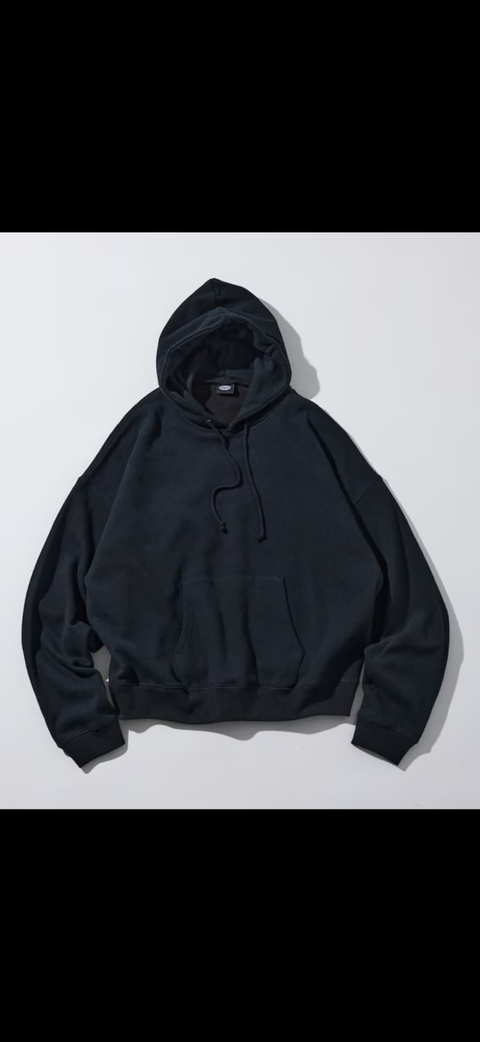 프릭스스토어 숏랭스 12온스 헤비웨이트 후디(검정) 상품이미지5