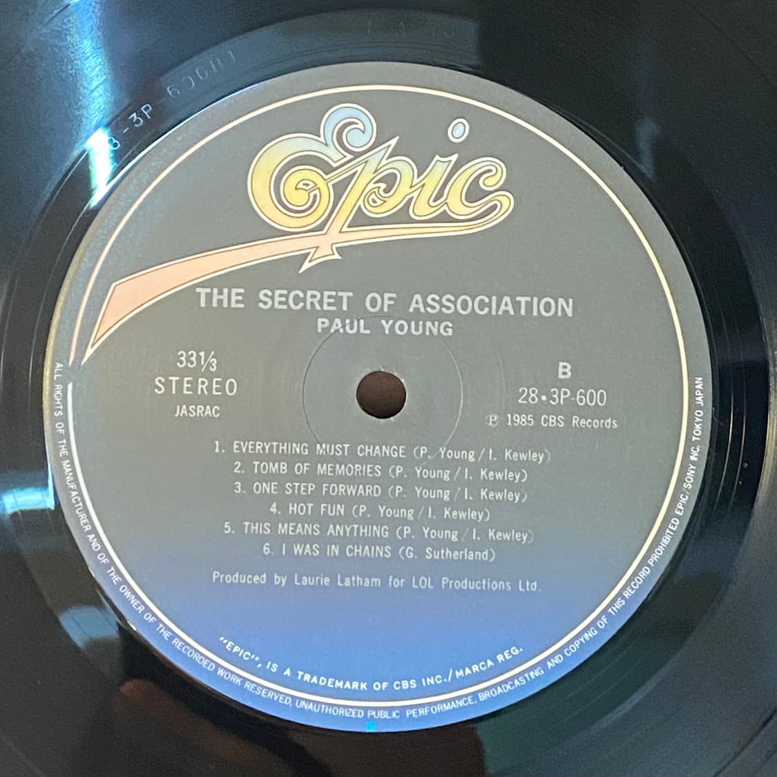 (LP) Paul Young - The Secret Of Associa 상품이미지5