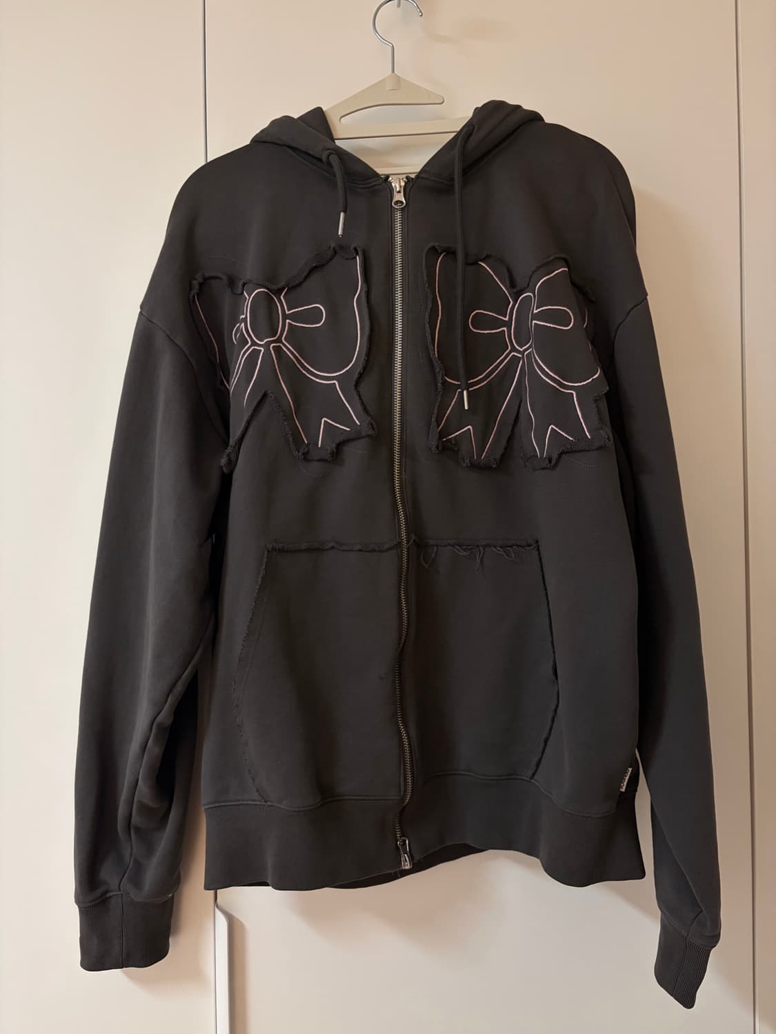 유희 리본 후드 집업 상품이미지4