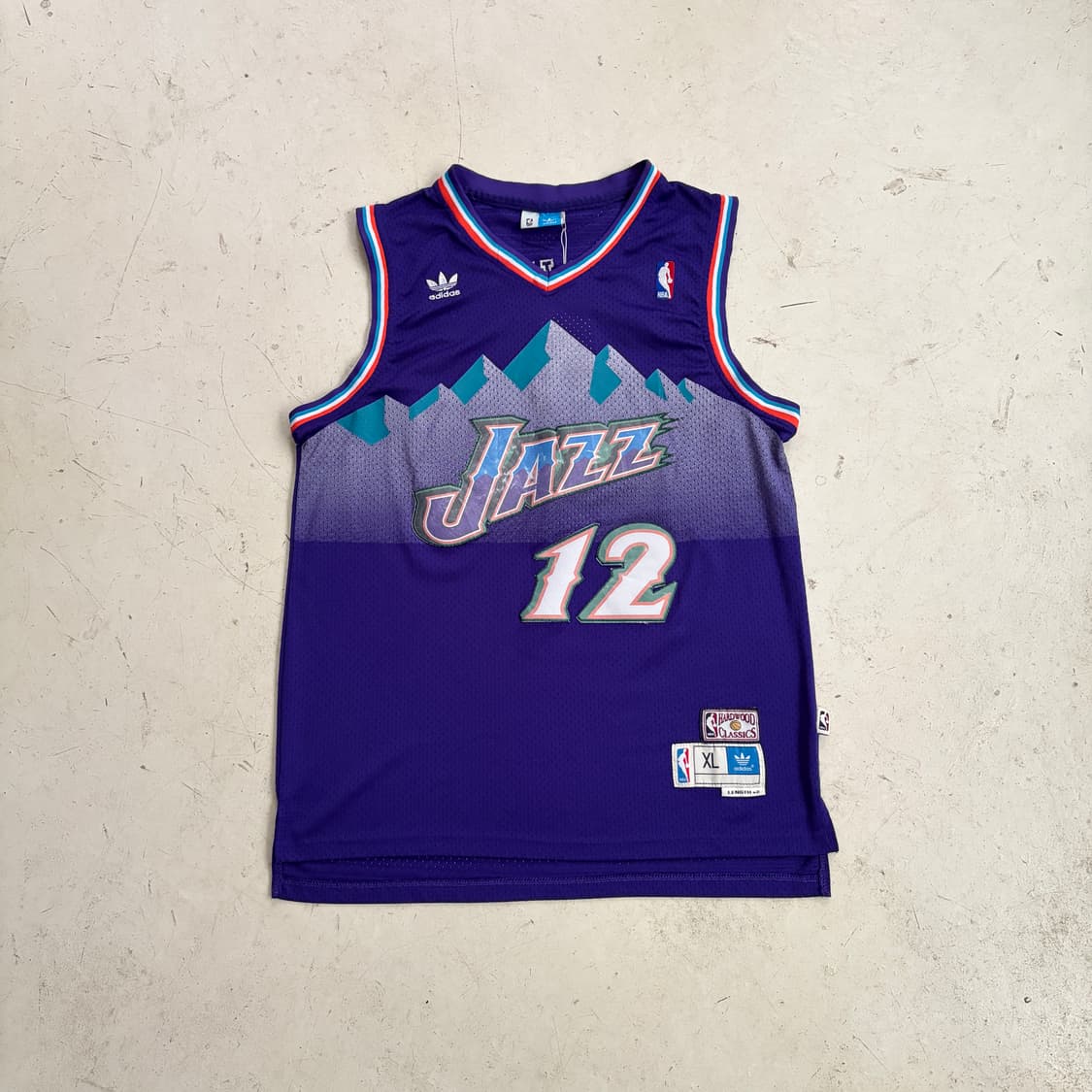 90s 아디다스 NBA 유타 재즈 빈티지 농구져지 유니폼 XL 상품이미지1