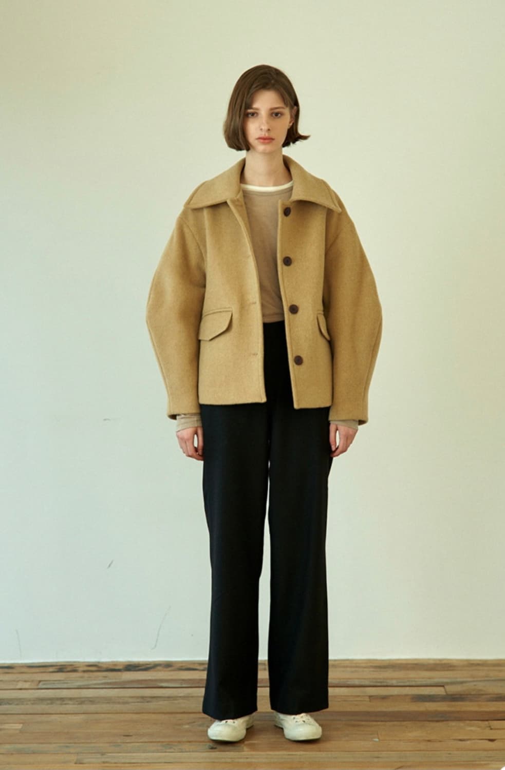 Largo 라르고 벌룬 하프자켓 상품이미지1