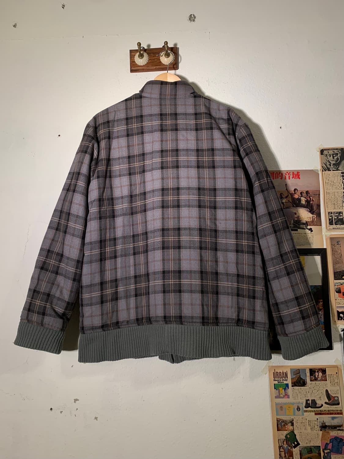 빔즈 리버시블 타탄체크 패딩 상품이미지4