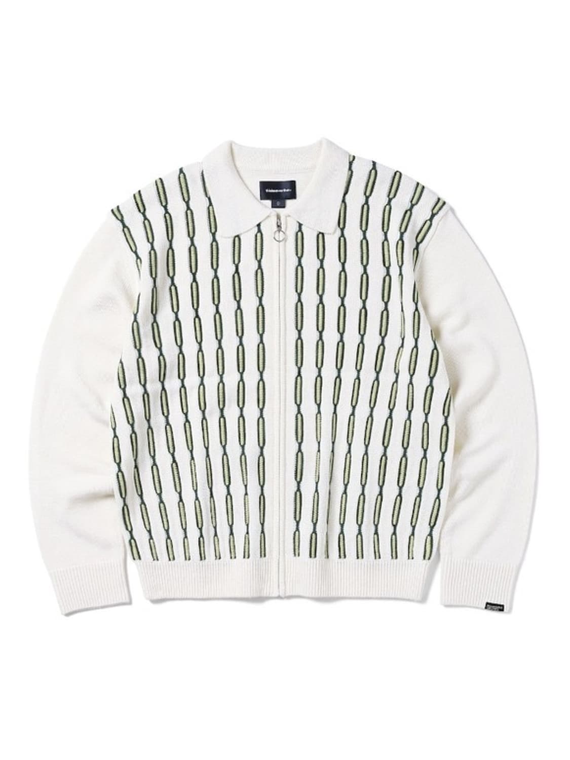 디스이즈네버댓 체인 폴로 집업 오프화이트 S 상품이미지1