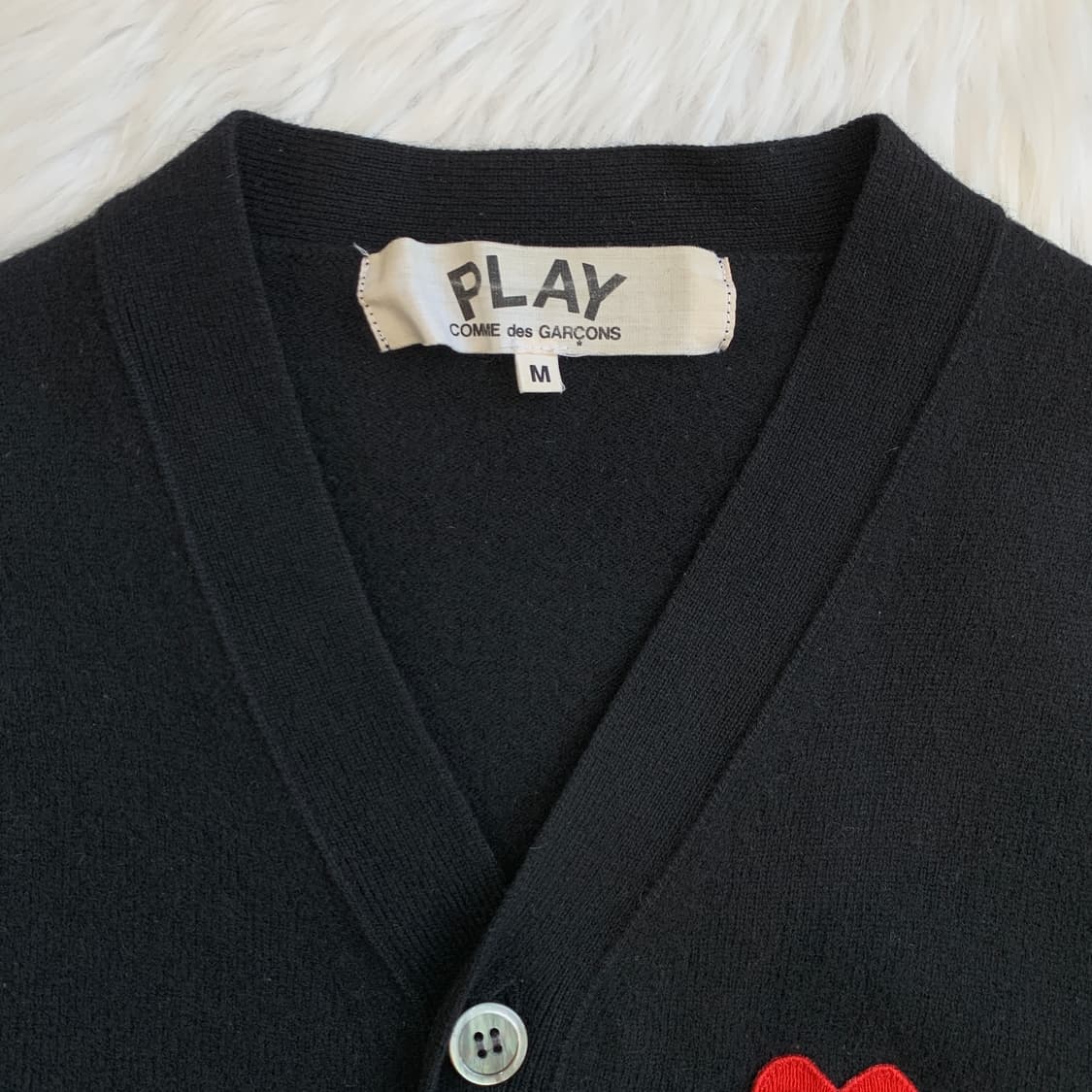 꼼데가르송 하트와펜 울100 가디건 1823 상품이미지3