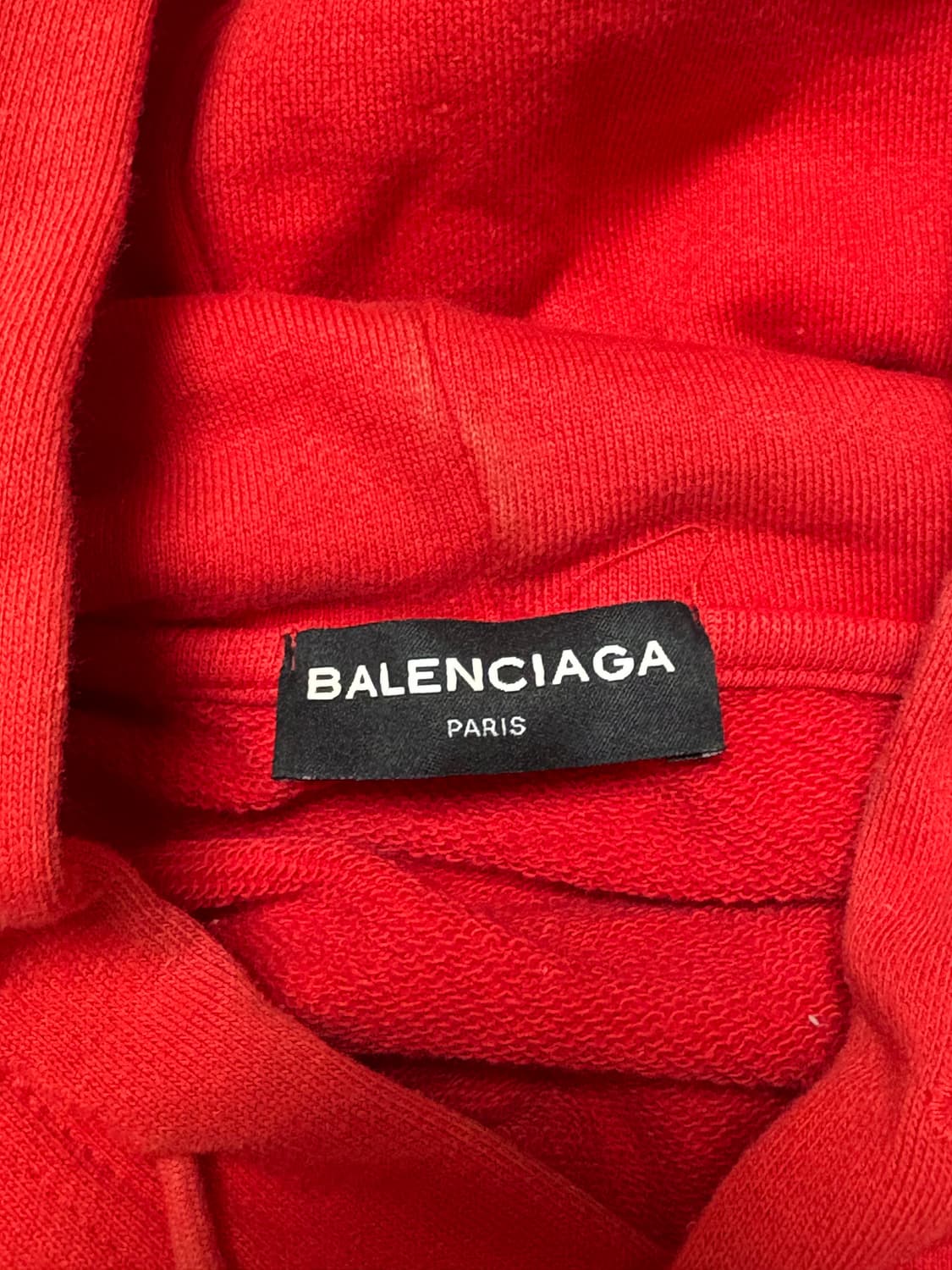 발렌시아가 2017 후드티 레드 상품이미지4