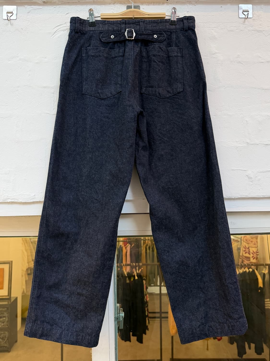 Years Ago 06oz 오카야마 코튼 신치백 데님 와이드 팬츠 2 상품이미지4