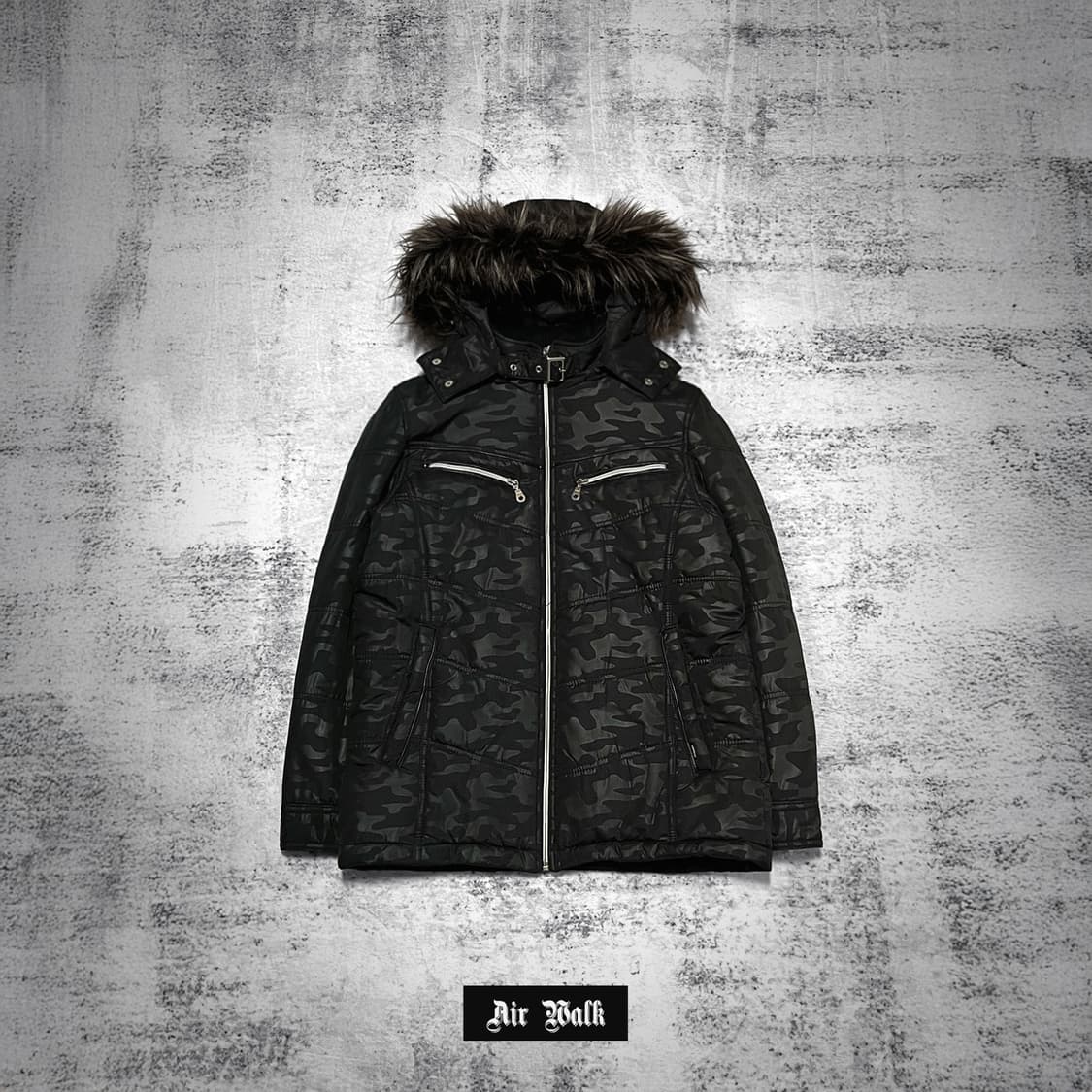 (air walk) camo fur hood jacket  상품이미지1