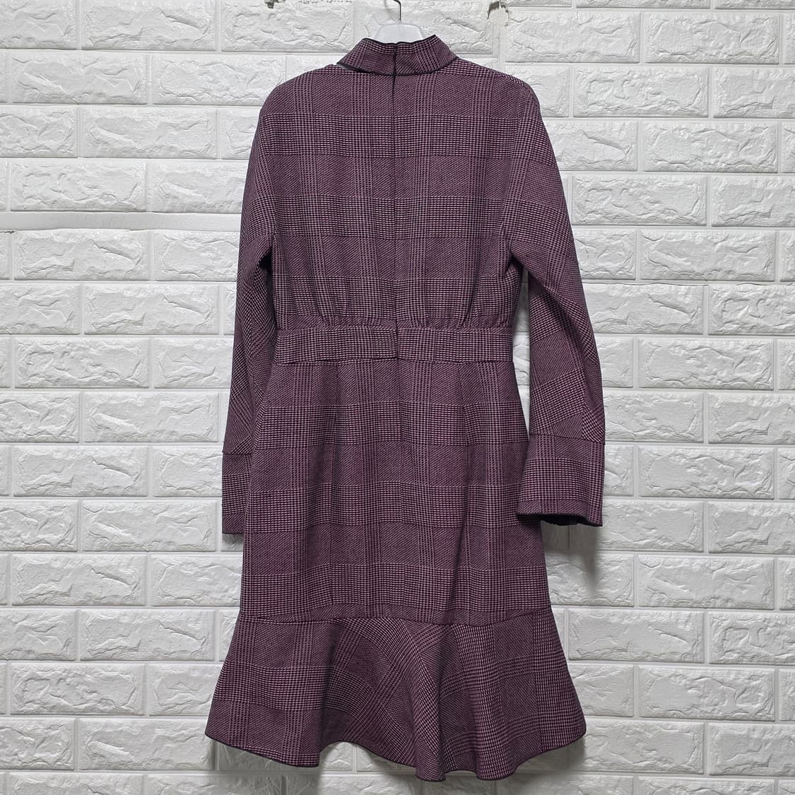잇미샤 퍼플 체크 프릴 원피스  M 상품이미지4