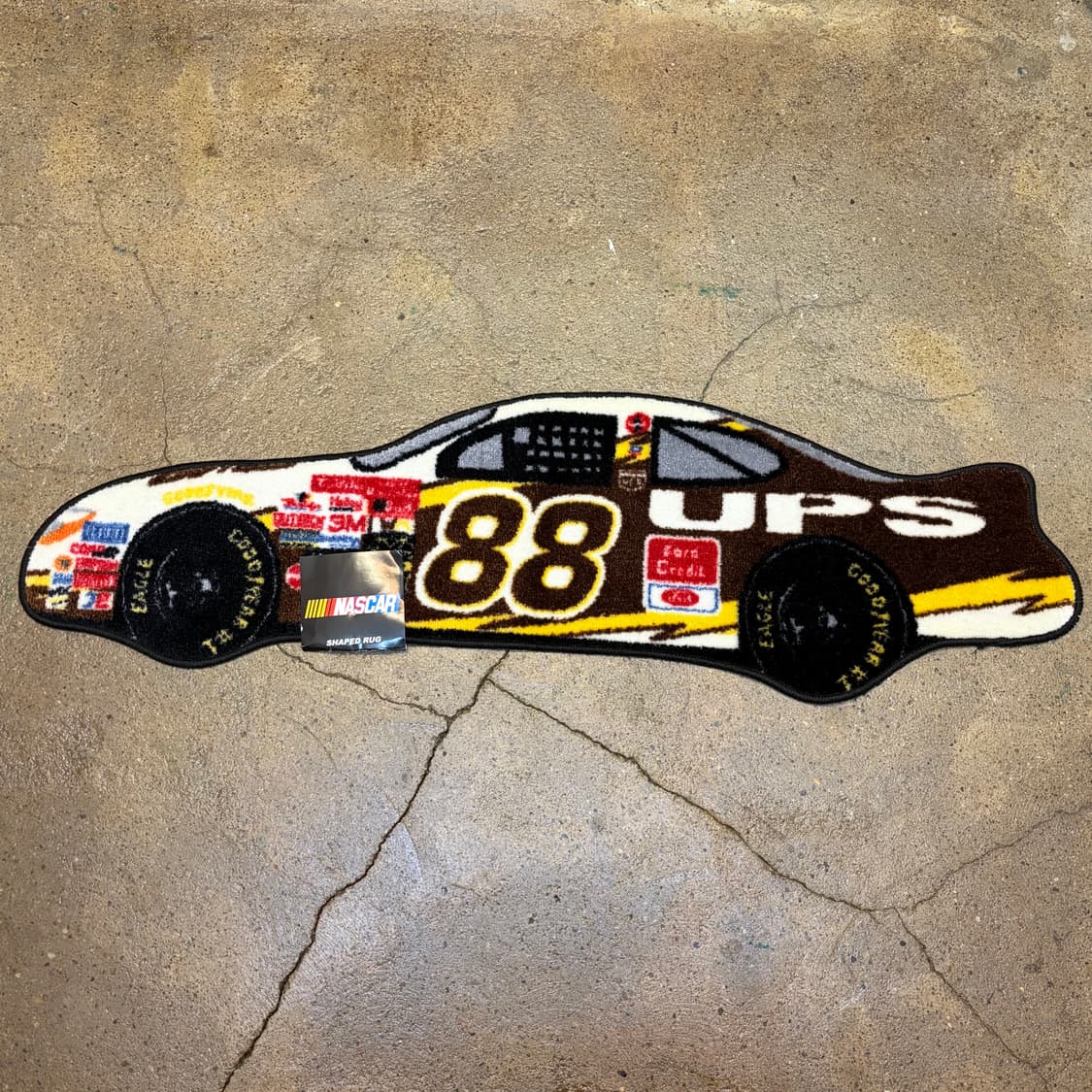 90s Made in USA 나스카 레이싱 카페트 러그 매트 카펫 상품이미지1