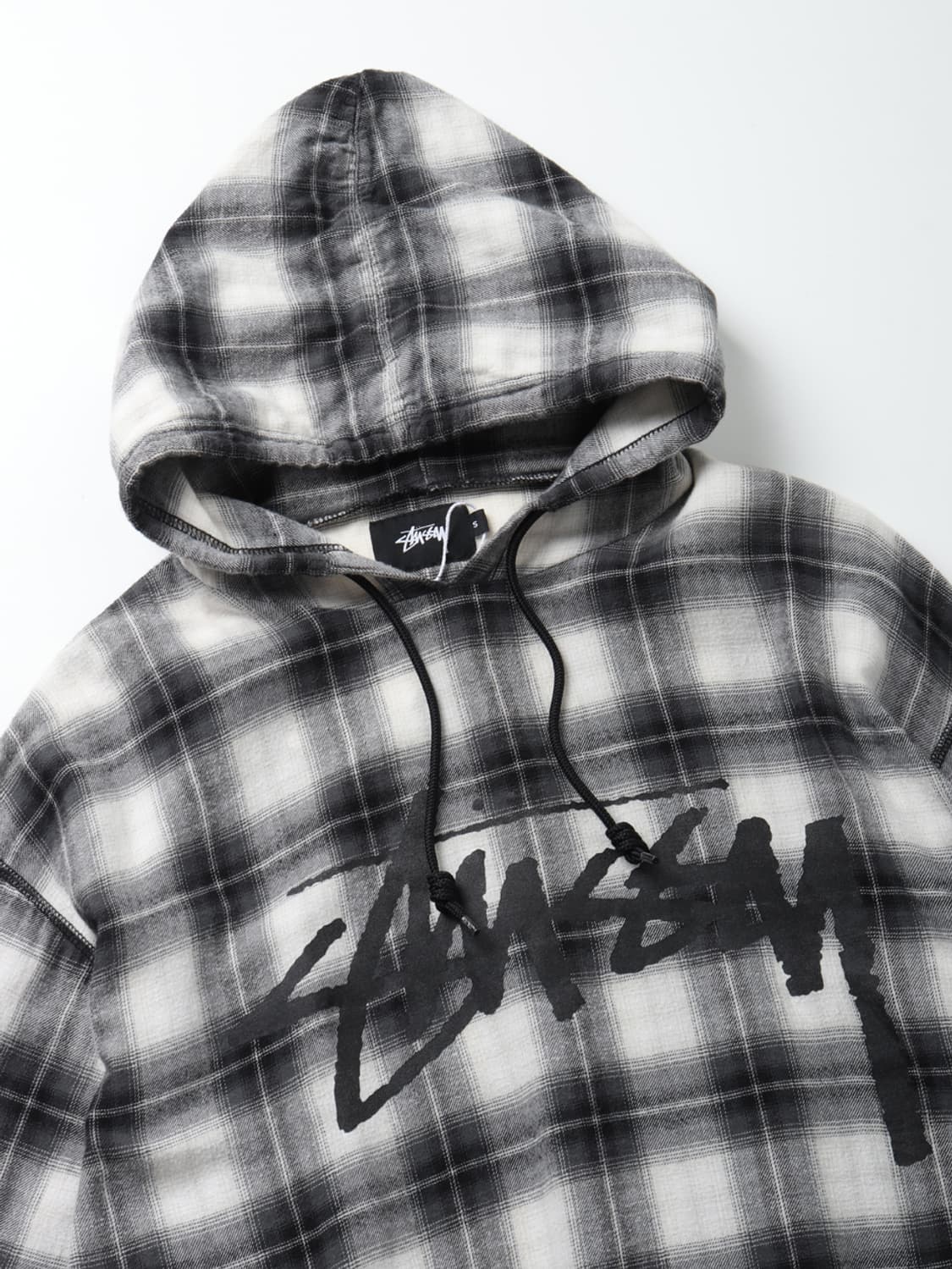 STUSSY Ombre Check Hoodie 상품이미지3