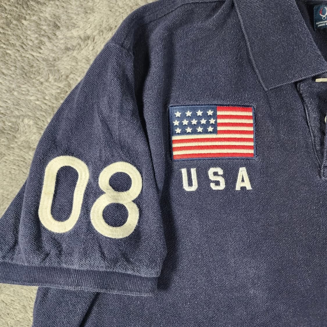 폴로 랄프로렌 USA 국대 빅포니 카라티 네이비 상품이미지4